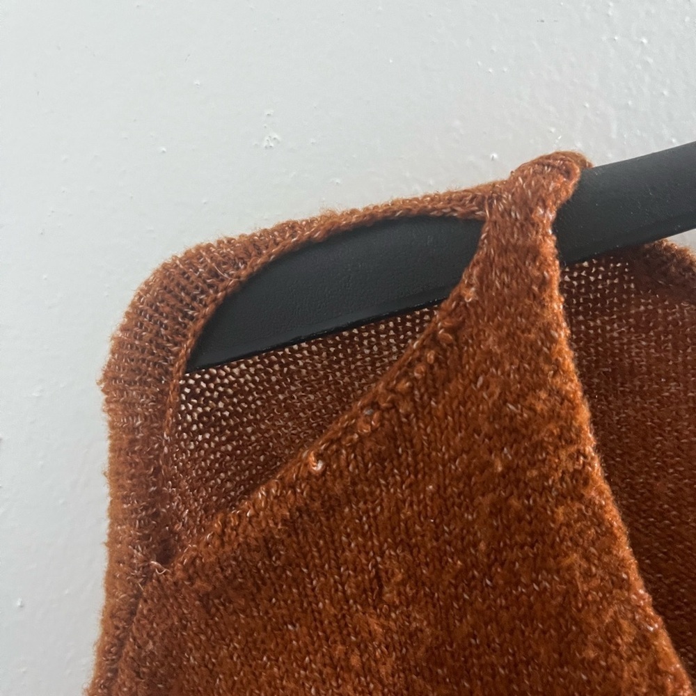 a.n.a Women's V-Neck Sweater in Rich Brown - Picture 5 of 7